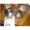 Image 1 : HEAVY STERLING SILVER CANDLE HOLDERS