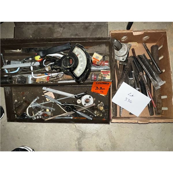 TOOLS, TOOL BOX,  CHISELS