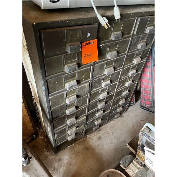 METAL 9 X 3 ONE DRAWER CABINET