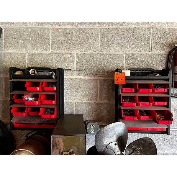 WALL MOUNTED BINS OF HARDWARE