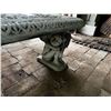Image 3 : CEMENT ORNAMENTAL GARDEN BENCH