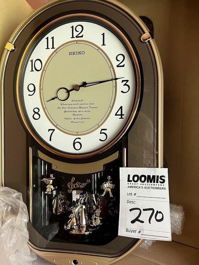 NEW SEIKO MUSICAL WALL CLOCK