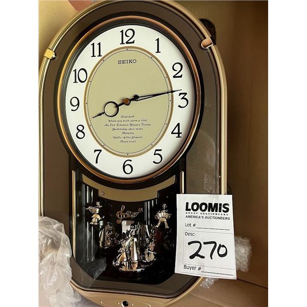 NEW SEIKO MUSICAL WALL CLOCK
