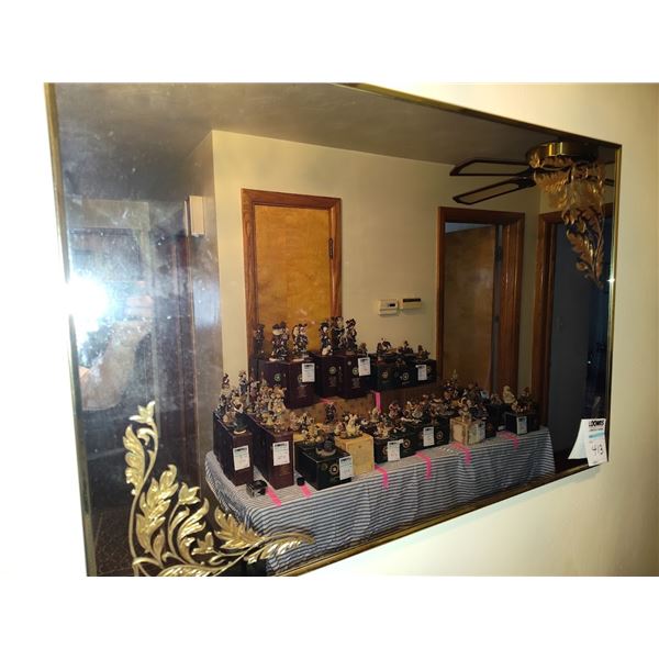 LARGE  VINTAGE BEVEL MIRROR
