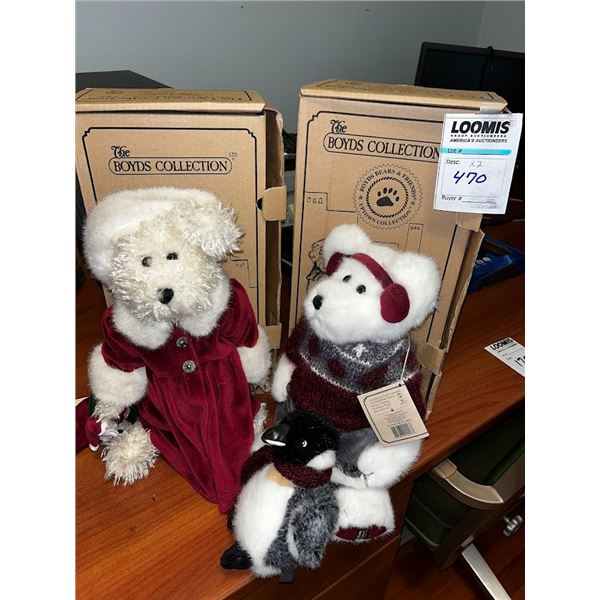 PLUSH  NEW BOYD BEARS  LOT  LOOKS NEW