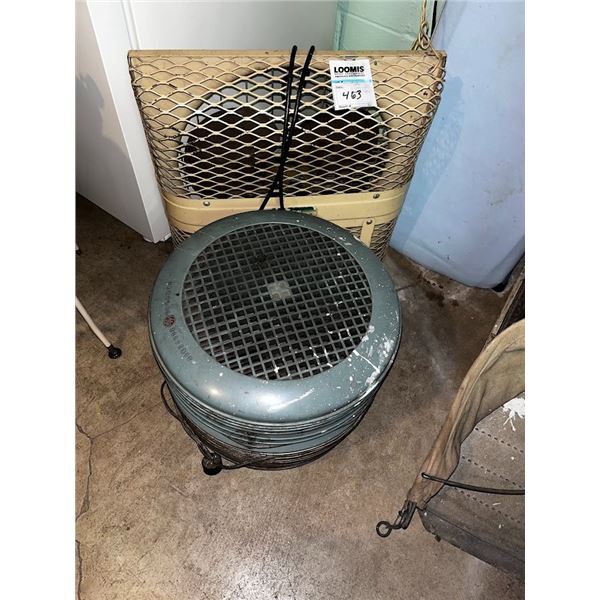 S/2 ANTIQUE FANS (BOTH WORK)