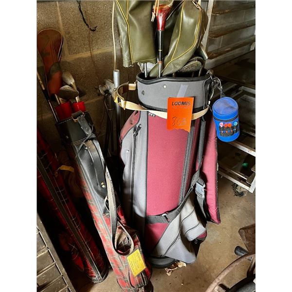 LOT OF VINTAGE GOLF CLUBS
