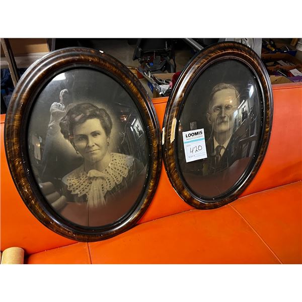PR ANTIQUE LARGE OVAL FRAMES