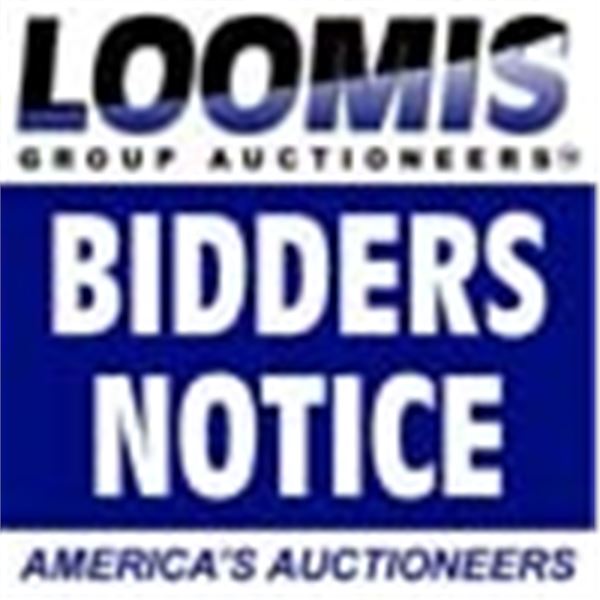 NOTICE : ANY UNSOLD ITEMS WILL BE MOVED TO LAST DAY AUCTION