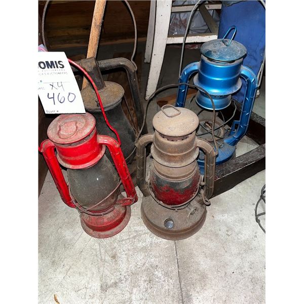S/4 ANTIQUE LANTERNS