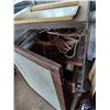 Image 1 : INDUSTRIAL ANTIQUE ROLLING BAKING RACK AND LOT WITH BEVELED MIRROR