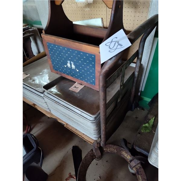ANTIQUE FLAT WAREHOUSE CART
