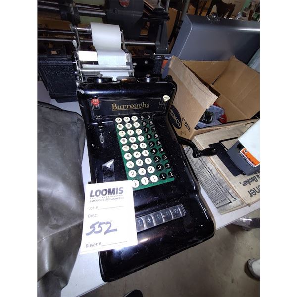 BURROUGHS ADDING MACHINE