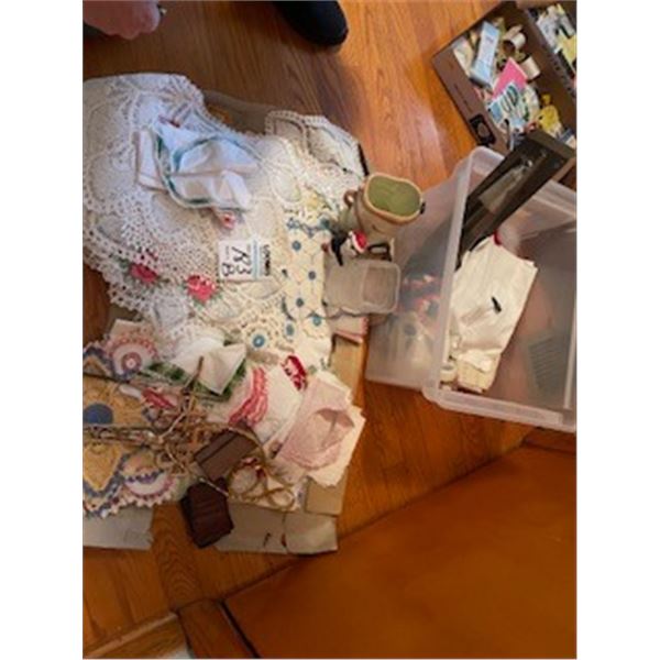 lot of handmade soft home goods