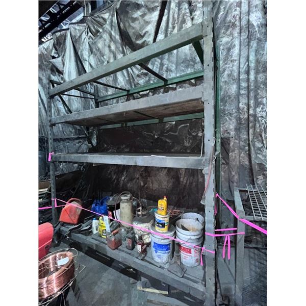 INDUSTRIAL SHELVING/ STOCK ON IT/ GRID NEXT TO IT