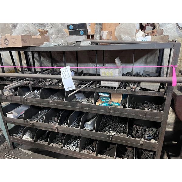 NEW HARDWARE INVENTORY  & STEEL BIN  ( APPROX 20 BINS) ASST HARDWARE  INVNETORY