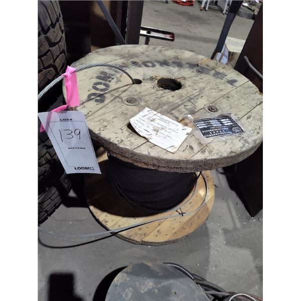 PARTIAL ROLL OF NEW 1/4 INCH  GALVANIZED ROPE