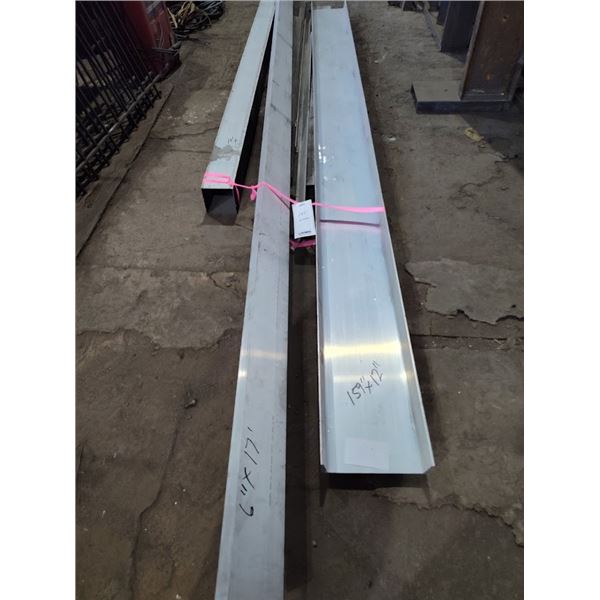 LRG LOT OF ALUMINUM NEW STOCK /BEAMS / CHANNEL STOCK