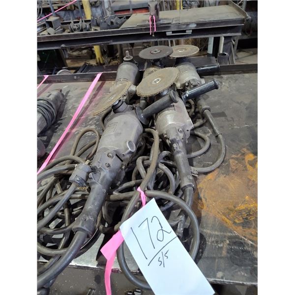 S / 5 VINTAGE INDUSTRIAL GRINDERS