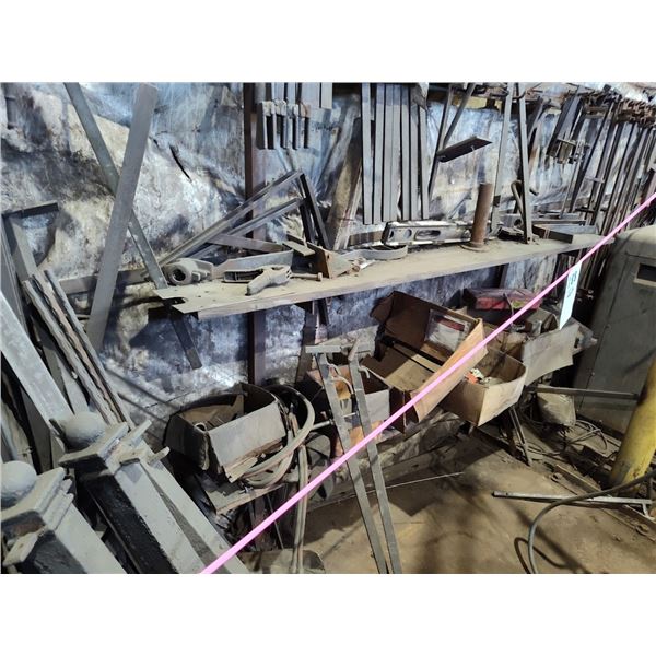 LARGE LOT OF STEEL & IRON STOCK / NEW / CUSTOM ITEMS