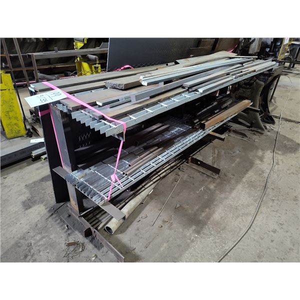 NEW STEEL STOCK AND STEEL MATERIAL FLOOR RACK