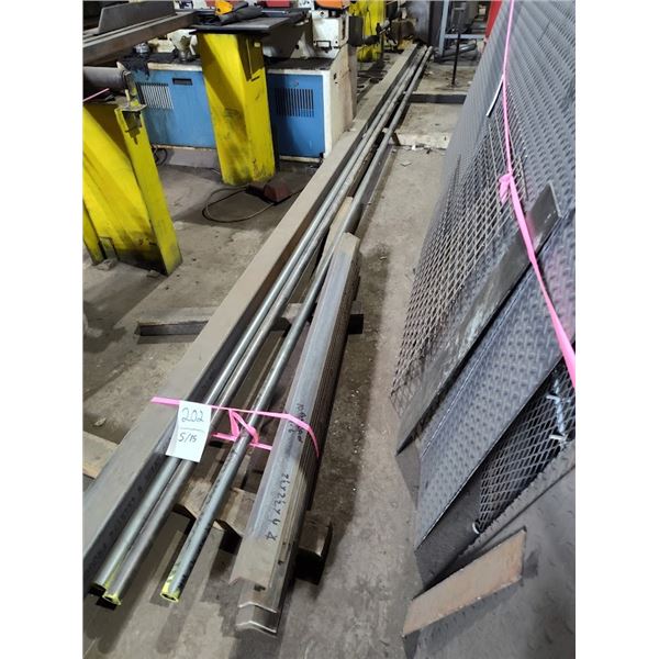 NEW STEEL STOCK UP TO 24 FT LONG ( APPROX 15 PC)