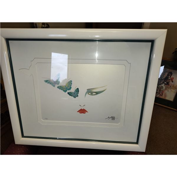 HISASHI OTSUKA EYES OF BUTTERFLIES FRAMED SIGNED NUMBERED PRINT LIMITED  EXCELLENT CONDITION