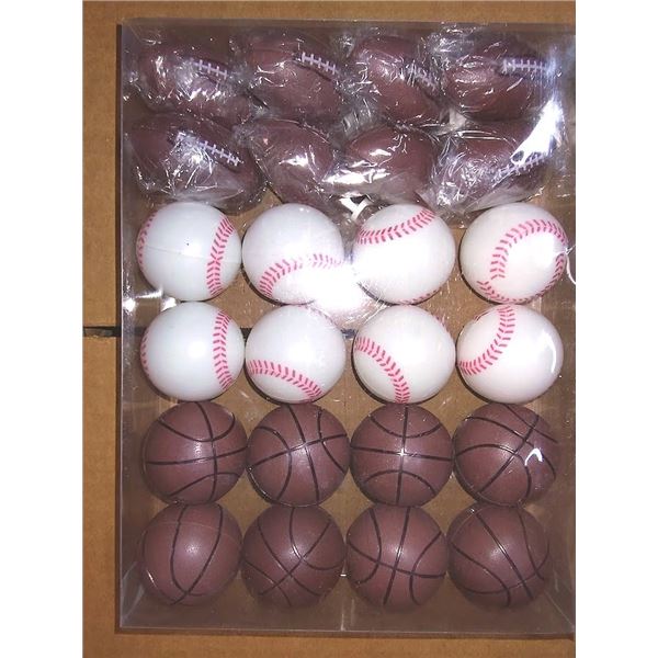 Sports Balls Pencil Sharpeners Set of 24 / One Pack