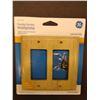 Image 2 : New GE Oak Wood Double Wall Switch Plates