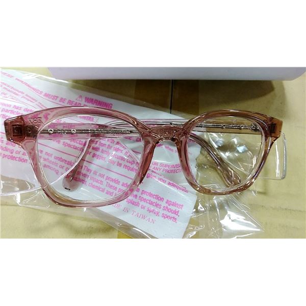 Tortoiseshell(Cobalt) Frame Glasses w/ Side Shield Protection