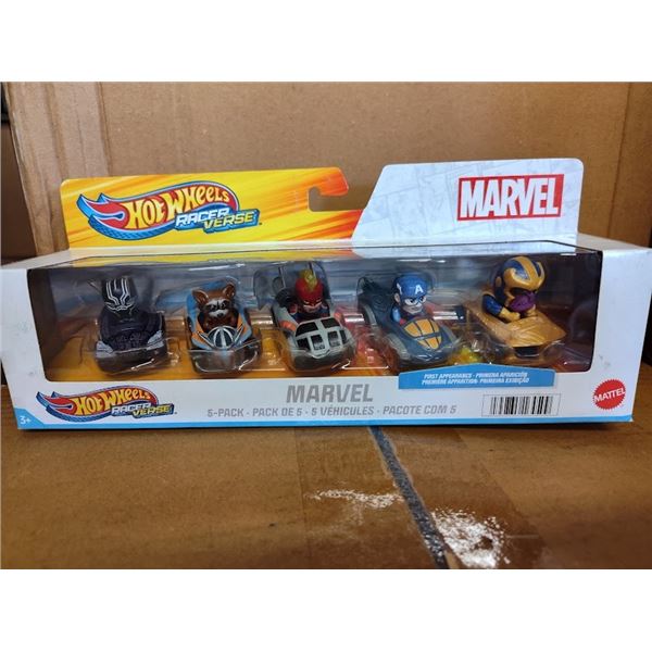 Hot Wheels Marvel 5 Piece Racer Set