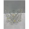 Image 1 : 8 Cup Glass Punchbowl Set with Laddle, Pair of Matching Martini Glasses and more