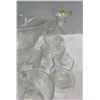 Image 4 : 8 Cup Glass Punchbowl Set with Laddle, Pair of Matching Martini Glasses and more
