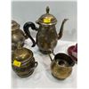 Image 3 : Antique Assorted Collection of Teapots with Creamer and Sugar Holder, Teacup and Saucer and more