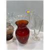 Image 2 : Collection of Assorted Glass Vases (11 total)