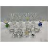 Image 1 : Collection of Glassware 6 Martini Glasses, 4 Wine Glasses, 4 Highball Glasses, 4 Shot Glasses