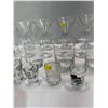 Image 3 : Collection of Glassware 6 Martini Glasses, 4 Wine Glasses, 4 Highball Glasses, 4 Shot Glasses