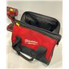 Image 4 : Milwaukee Tool Set Includes  Drill, Impact Drill, Batteries and Charger, Tape Measure and Carry Bag