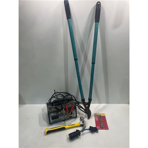 Tool Collection - Battery Charger, Duramax Pro Claw Hammer, Trailer Power Connector  and more