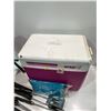 Image 2 : Coleman Cooler 15W10D14H Small Fold Up Stools 12H , BBQ Utensils and more