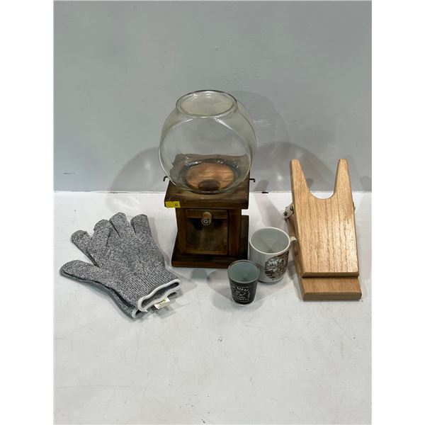 Manual Wooden Gumball/Candy Dispenser, Boot Jack/Shoe Remover and more