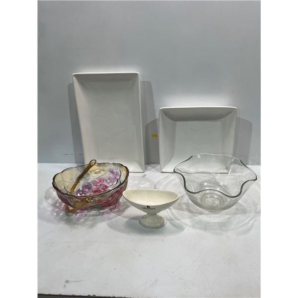 Collection of Serving Platters and Bowls