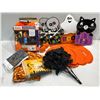 Image 1 : Holloween Decorations- 4ft Blow Up Headless Pumpkin Goul, Tea Towel, Salt & Pepper Shakers and more