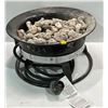 Image 1 : Kuma 18 D 10H Propane Fire Pit comes with extra rocks and lid
