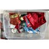 Image 2 : Storage Bin -All Contents Included Christmas Decorations and Blankets 23W15D12H