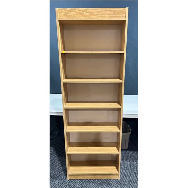 Six Shelf Bookcase (some damage) 24W8D70H