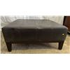 Image 1 : Large Faux Leather Ottoman 40W40D18H