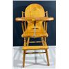 Image 1 : Antique Wooden High Chair 17W19D37H