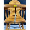 Image 3 : Antique Wooden High Chair 17W19D37H