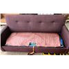 Image 2 : Mid Century Sofa Bed  67W35D32H includes Throw Pillow and any bedding inside